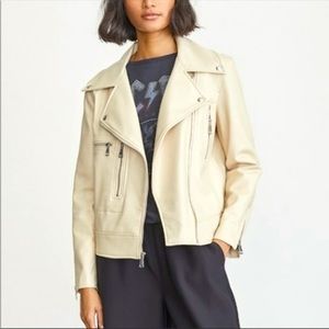 Elizabeth and James Women's Faux Leather Moto Jacket S NWT